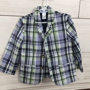 Janie and Jack plaid blazer 2T